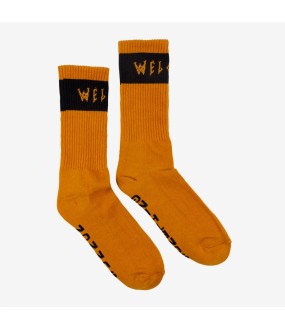 WELCOME - Summon Socks - Pumpkin/Black