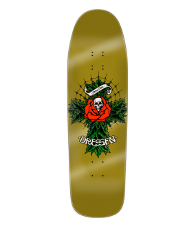 SANTA CRUZ DECK DRESSEN ROSE CROSS TWO SHAPED 9.31 X 32.36