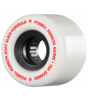 POWELL PERALTA WHEELS (JEU DE 4) DH 66MM SNAKES II WHITES 75A