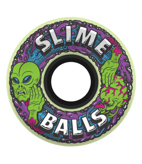 SLIME BALLS ALIEN OG GLOW IN THE DARK 60MM 78A