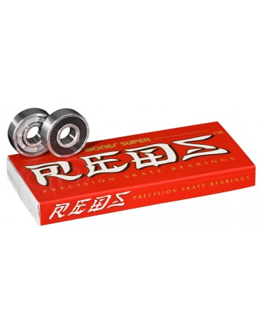 BONES ROULEMENTS (JEU DE 8) SUPER REDS