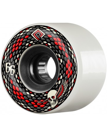 POWELL PERALTA WHEELS SNAKES WHITE 66MM 75A