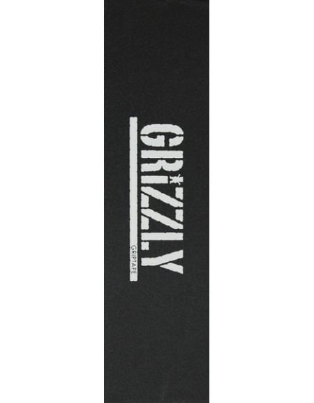 GRIZZLY GRIP PLAQUE STAMP PRINT WHITE 9 X 33