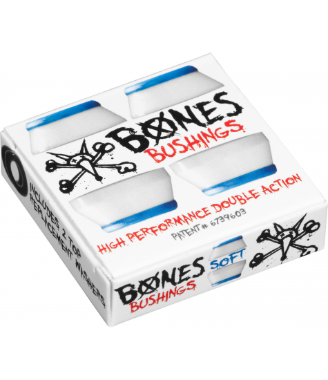 BONES BUSHINGS (JEU DE 4 GOMMES) SOFT WHITE